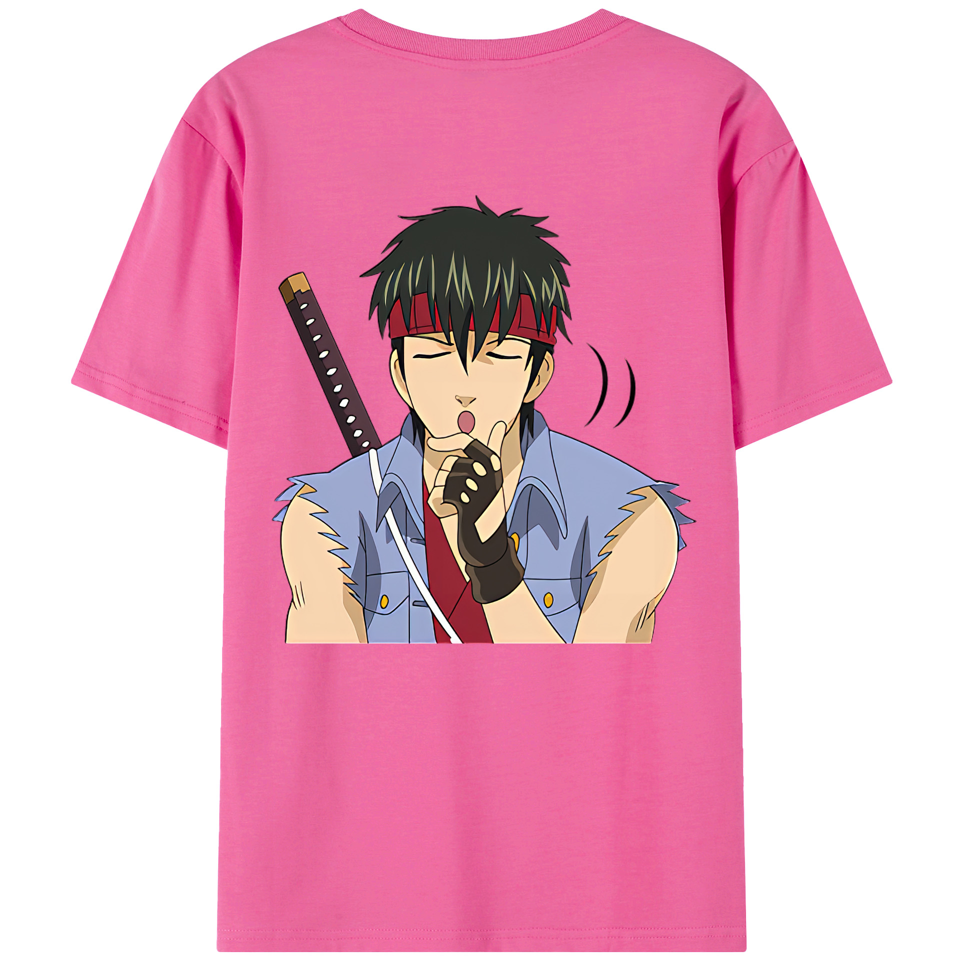 （画像用） ぎんたま 坂田銀時（さかたぎんとき） 神楽 志村新八（しむら しんぱち） GINTAMA Sakata Gintoki Kagura Shimura Shinpachi レディース半袖Tシャツ(バックプリント)